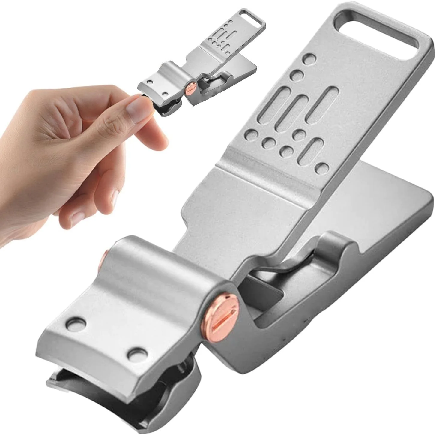 ناخن گیر انبری NALACAL برای ناخن های ضخیم، ناخن گیر ضد پاشش استیل طرح کروکودیل، قیچی ناخن با دهانه بزرگ برای ناخن های ضخیم دست و پا مردانه و زنانه ناخن گیر انبری NALACAL برای ناخن های ضخیم، ناخن گیر ضد پاشش استیل طرح کروکودیل، قیچی ناخن با دهانه بزرگ برای ناخن های ضخیم دست و پا مردانه و زنانه