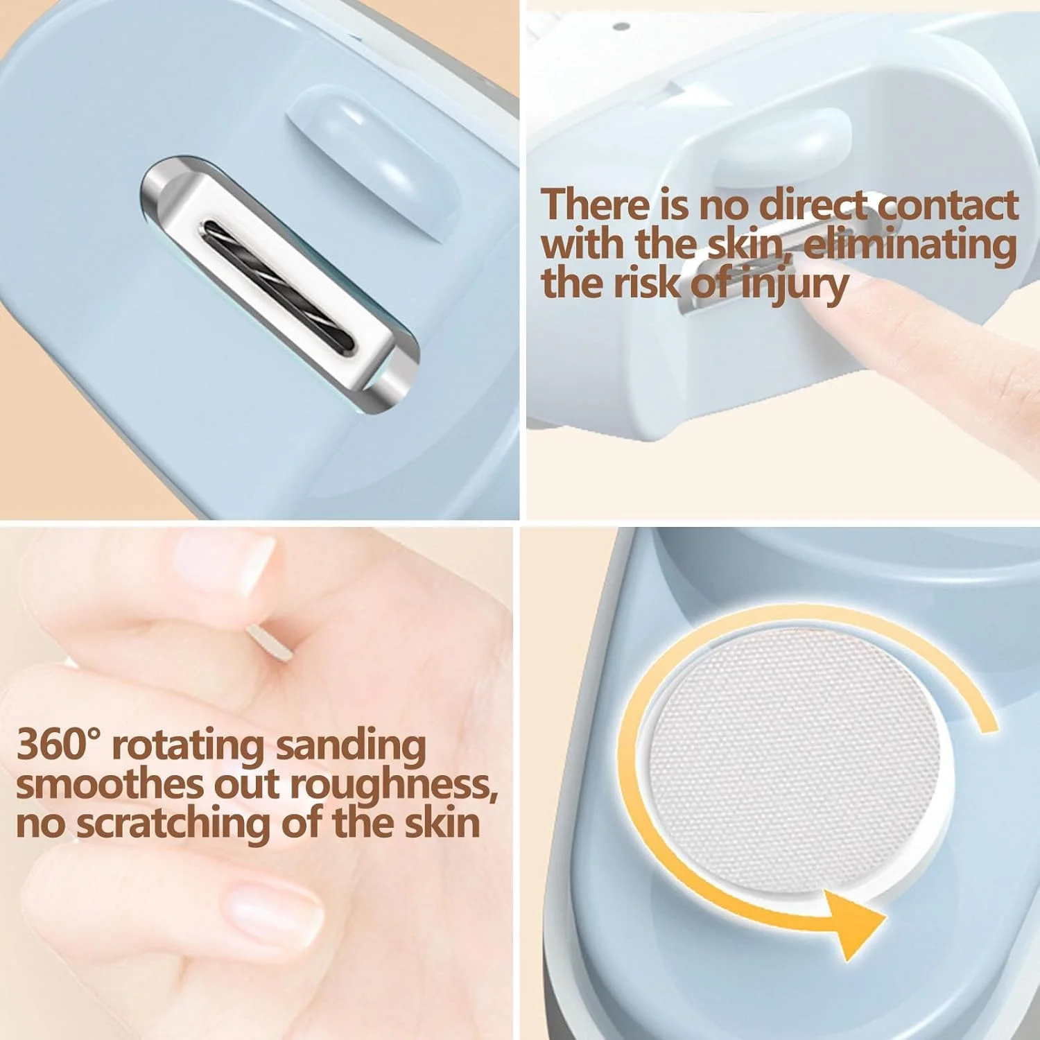 ناخن گیر برقی، ناخن گیر اتوماتیک برقی 2 در 1، سوهان ناخن با چراغ و محفظه نگهداری خرده ناخن، 3 سرعت، قابل شارژ با USB، مناسب برای کودکان، بزرگسالان و سالمندان (سفید) ناخن گیر برقی، ناخن گیر اتوماتیک برقی 2 در 1، سوهان ناخن با چراغ و محفظه نگهداری خرده ناخن، 3 سرعت، قابل شارژ با USB، مناسب برای کودکان، بزرگسالان و سالمندان (سفید)