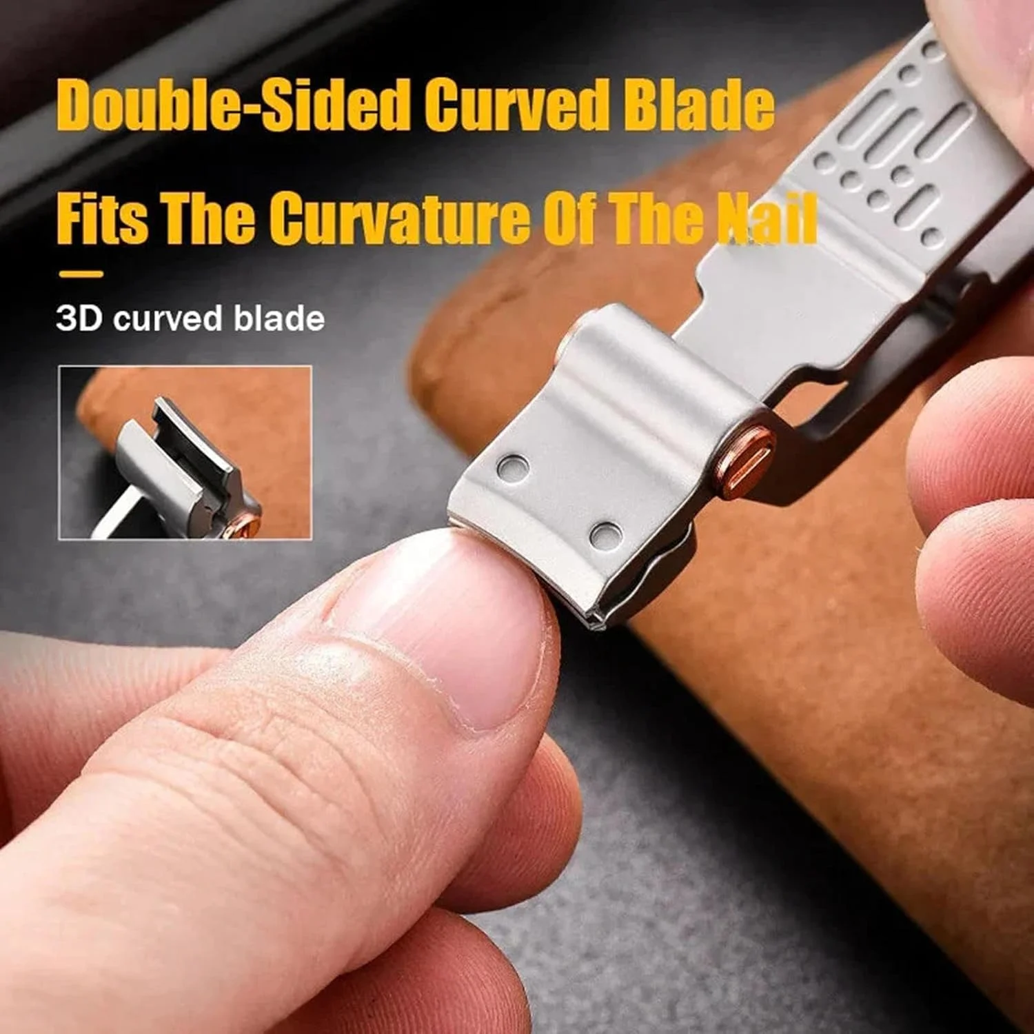 ناخن گیر انبری NALACAL برای ناخن های ضخیم، ناخن گیر ضد پاشش استیل طرح کروکودیل، قیچی ناخن با دهانه بزرگ برای ناخن های ضخیم دست و پا مردانه و زنانه