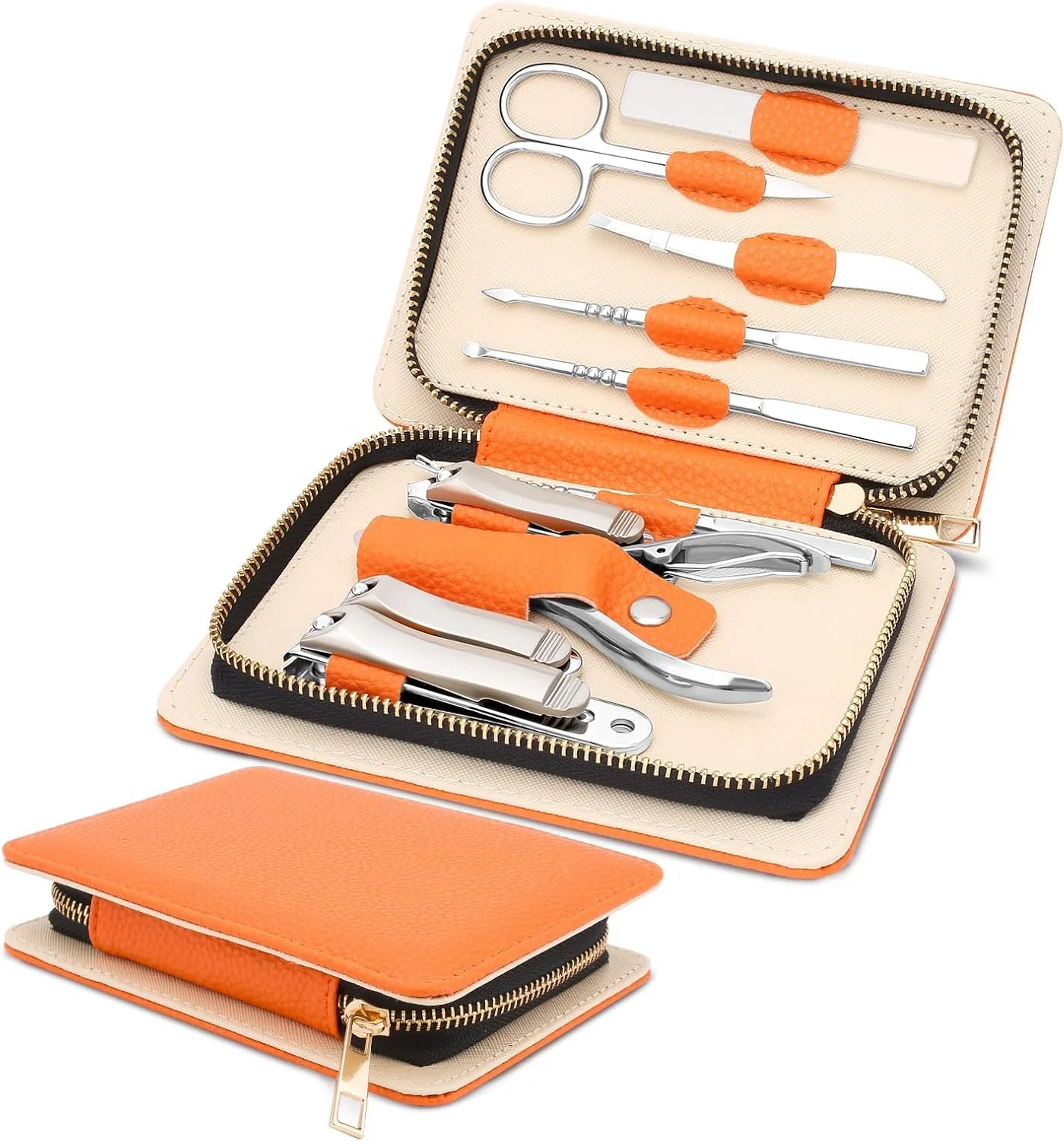 ست مانیکور حرفه ای NALACAL برای بزرگسالان، ست پدیکور 10 در 1 شامل ناخن گیر با کیفیت بالا و انبر ناخن پا با کیف چرمی مسافرتی. کیت نظافت و مراقبت از ناخن استیل ضد زنگ سنگین. ست مانیکور حرفه ای NALACAL برای بزرگسالان، ست پدیکور 10 در 1 شامل ناخن گیر با کیفیت بالا و انبر ناخن پا با کیف چرمی مسافرتی. کیت نظافت و مراقبت از ناخن استیل ضد زنگ سنگین.