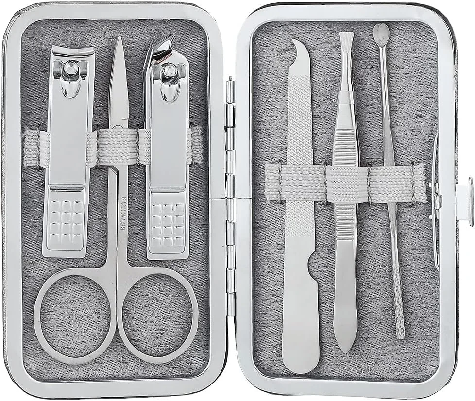 ست مانیکور مسافرتی مینیسو، ست 6 در 1 مانیکور پدیکور شامل ناخنگیر، گوش پاک کن، موچین و ابزار پدیکور ست مانیکور مسافرتی مینیسو، ست 6 در 1 مانیکور پدیکور شامل ناخنگیر، گوش پاک کن، موچین و ابزار پدیکور