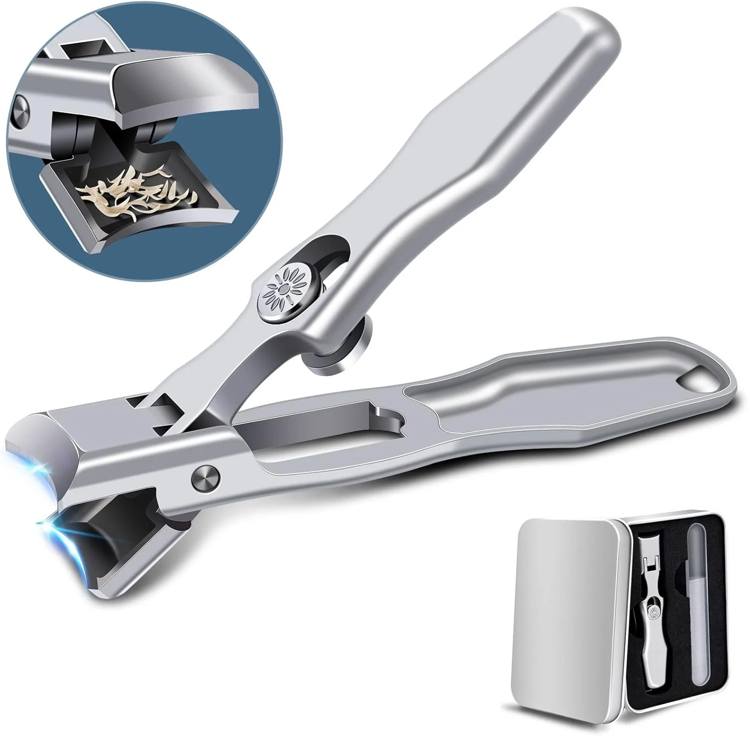 ناخن گیر برای ناخن های ضخیم آقایان، ناخن گیر حرفه ای فوق العاده بزرگ و سنگین برای سالمندان، فولاد ضد زنگ با دهانه پهن بدون پاشش، دسته بلند با سوهان ناخن گیر برای ناخن های ضخیم آقایان، ناخن گیر حرفه ای فوق العاده بزرگ و سنگین برای سالمندان، فولاد ضد زنگ با دهانه پهن بدون پاشش، دسته بلند با سوهان