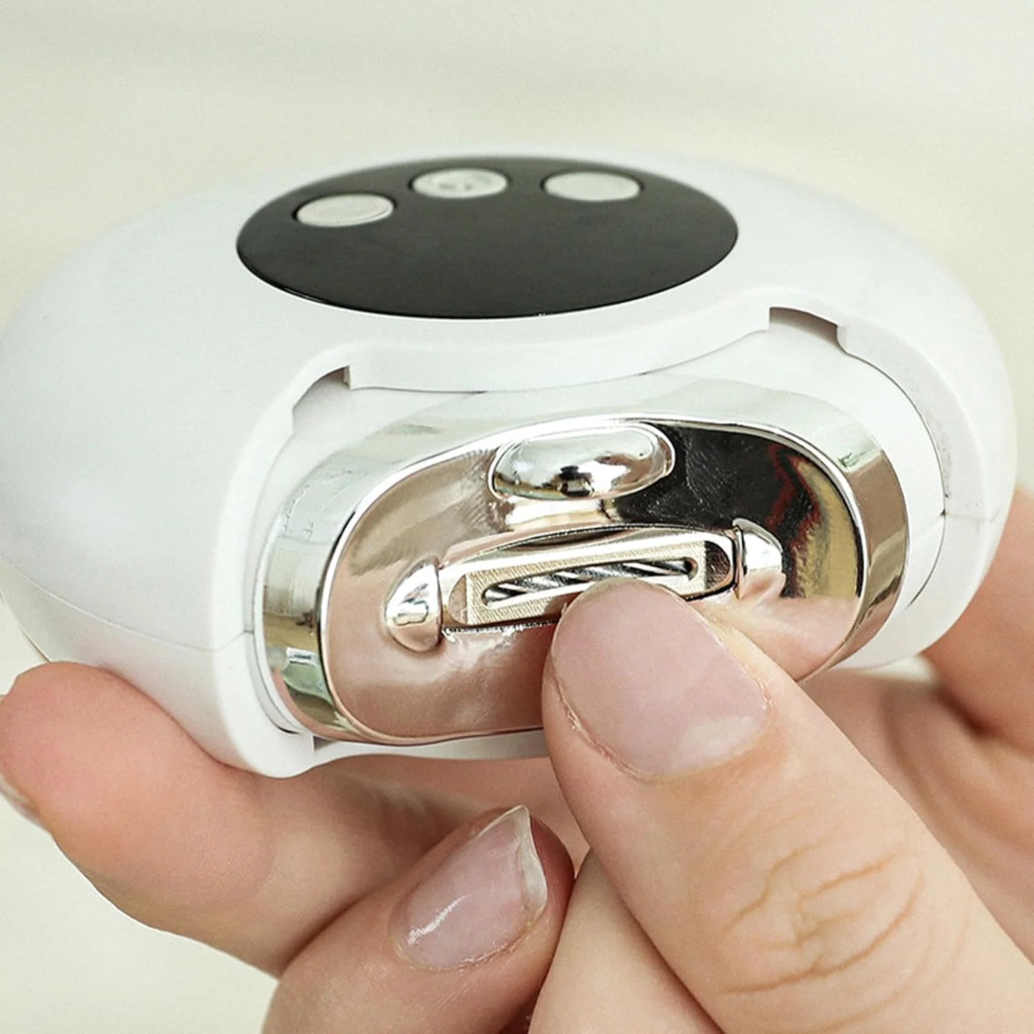 ناخن گیر برقی نالاکال با چراغ LED - سوهان ناخن اتوماتیک برای نوزادان، سالمندان، بزرگسالان و کودکان