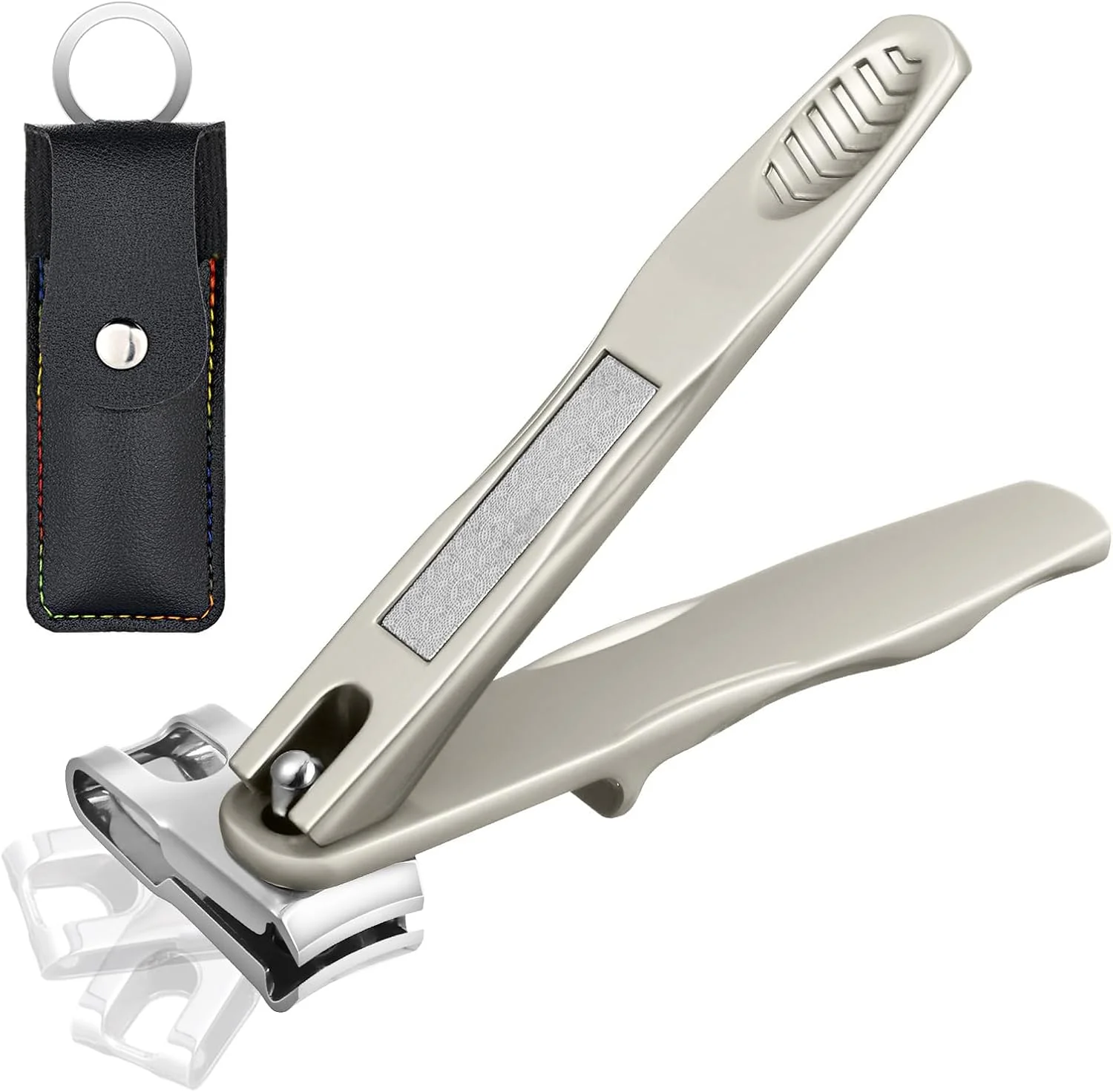 ناخن گیر برای سالمندان، ناخن گیر چرخشی 360 درجه برای ناخن های دست و پا با دسته بلند، فوق العاده تیز، مقاوم، فولاد ضد زنگ، ناخن گیر بزرگ برای ناخن های ضخیم، دارای سوهان ناخن داخلی ناخن گیر برای سالمندان، ناخن گیر چرخشی 360 درجه برای ناخن های دست و پا با دسته بلند، فوق العاده تیز، مقاوم، فولاد ضد زنگ، ناخن گیر بزرگ برای ناخن های ضخیم، دارای سوهان ناخن داخلی