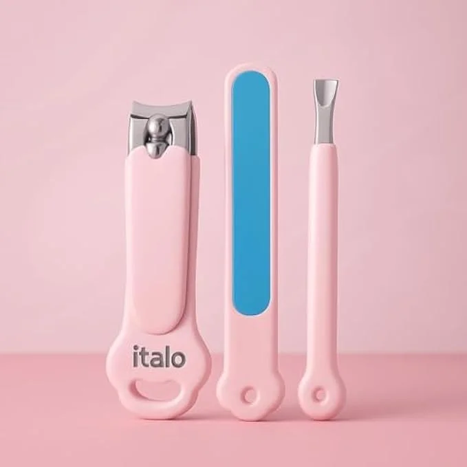 ست مانیکور صورتی Fitto - کیت مراقبت از ناخن 10 تکه با قیچی ناخن گیر استیل ضد زنگ، نیپر کوتیکول، سوهان ناخن، موچین و قیچی در کیف مسافرتی ست مانیکور صورتی Fitto - کیت مراقبت از ناخن 10 تکه با قیچی ناخن گیر استیل ضد زنگ، نیپر کوتیکول، سوهان ناخن، موچین و قیچی در کیف مسافرتی