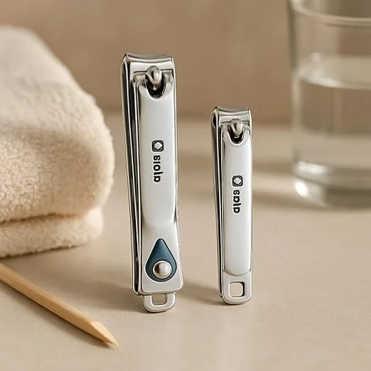 ست ناخن گیر فیتو 8x1.4 سانتی متر و 7x1.1 سانتی متر - ناخن گیر برای ناخن های دست و پا، ناخن گیر مسافرتی جمع و جور، قیچی ناخن جیبی دقیق