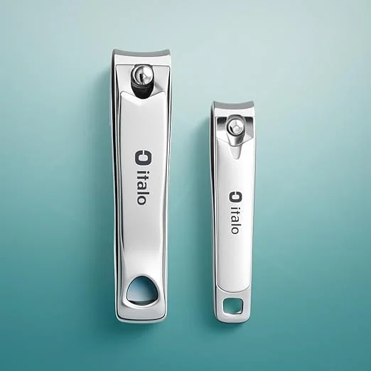 ست ناخن گیر فیتو 8x1.4 سانتی متر و 7x1.1 سانتی متر - ناخن گیر برای ناخن های دست و پا، ناخن گیر مسافرتی جمع و جور، قیچی ناخن جیبی دقیق