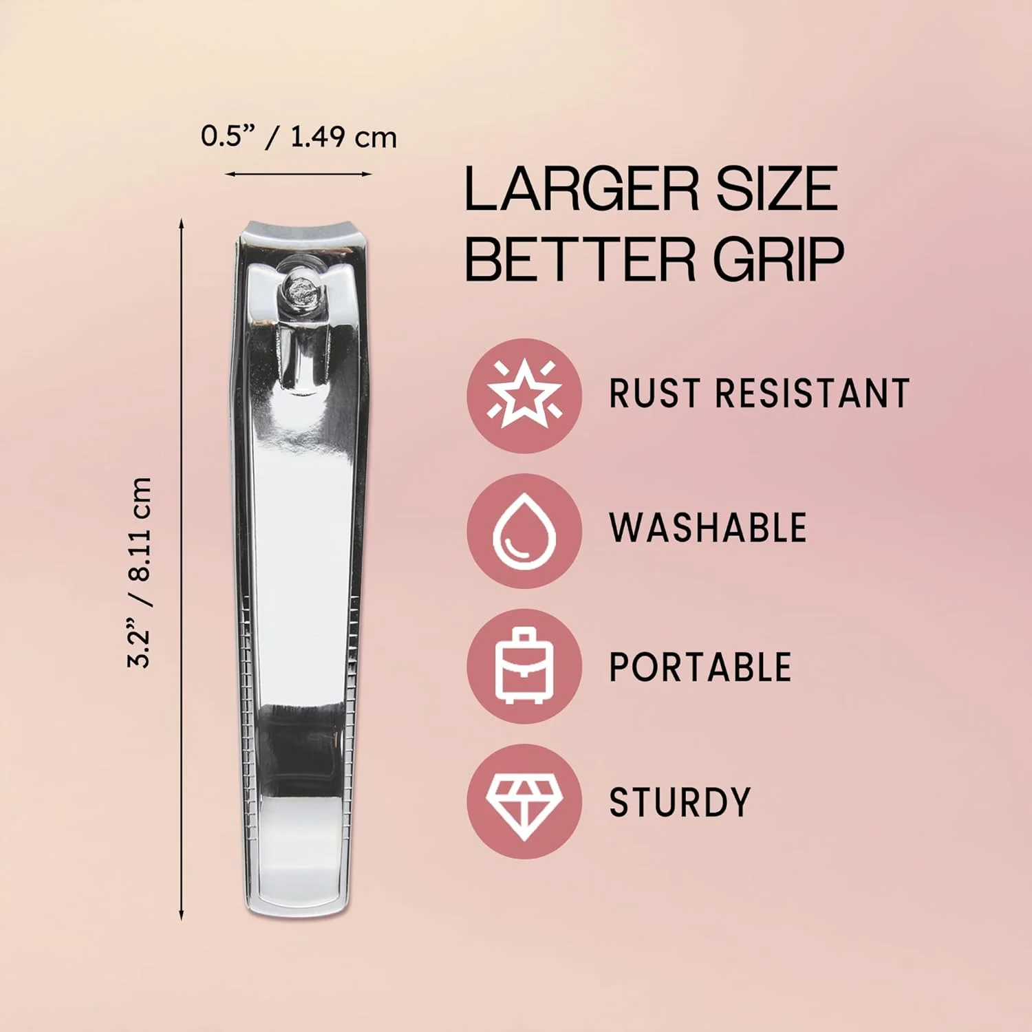ناخن گیر حرفه ای استیل ضد زنگ تیز برای ناخن های دست و پا (3 عدد، انحنا دار) ناخن گیر حرفه ای استیل ضد زنگ تیز برای ناخن های دست و پا (3 عدد، انحنا دار)