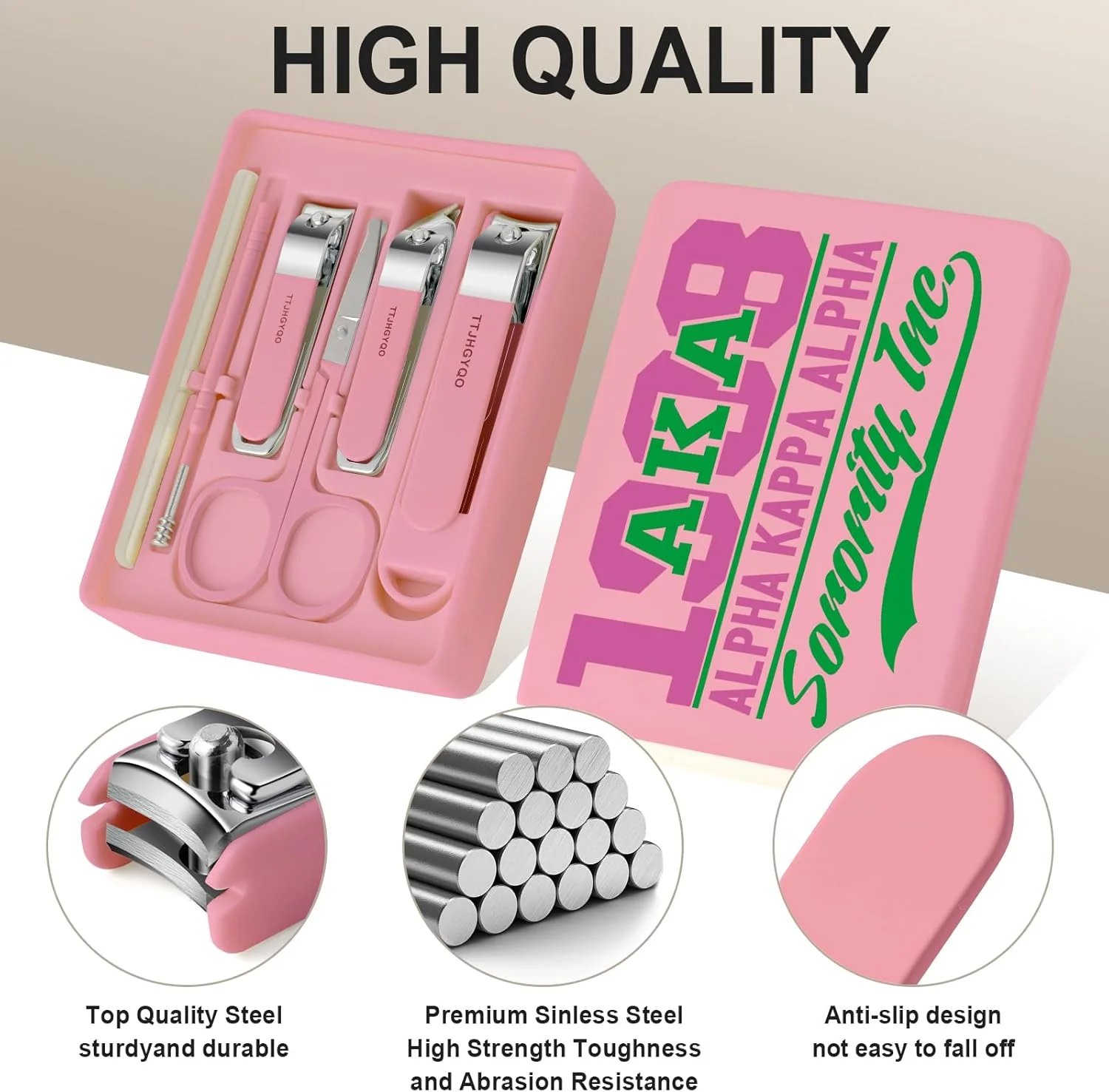 ست ناخن گیر، 6 تکه ناخن گیر پا، ناخن گیر انگشت استیل ضد زنگ، ست ناخن گیر تیز برای ناخن های ضخیم و ناخن های فرو رفته، هدیه برای بانوان (صورتی) ست ناخن گیر، 6 تکه ناخن گیر پا، ناخن گیر انگشت استیل ضد زنگ، ست ناخن گیر تیز برای ناخن های ضخیم و ناخن های فرو رفته، هدیه برای بانوان (صورتی)