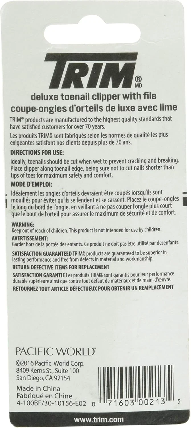 ناخن گیر پا تریم دلوکس 1 عددی ناخن گیر پا تریم دلوکس 1 عددی