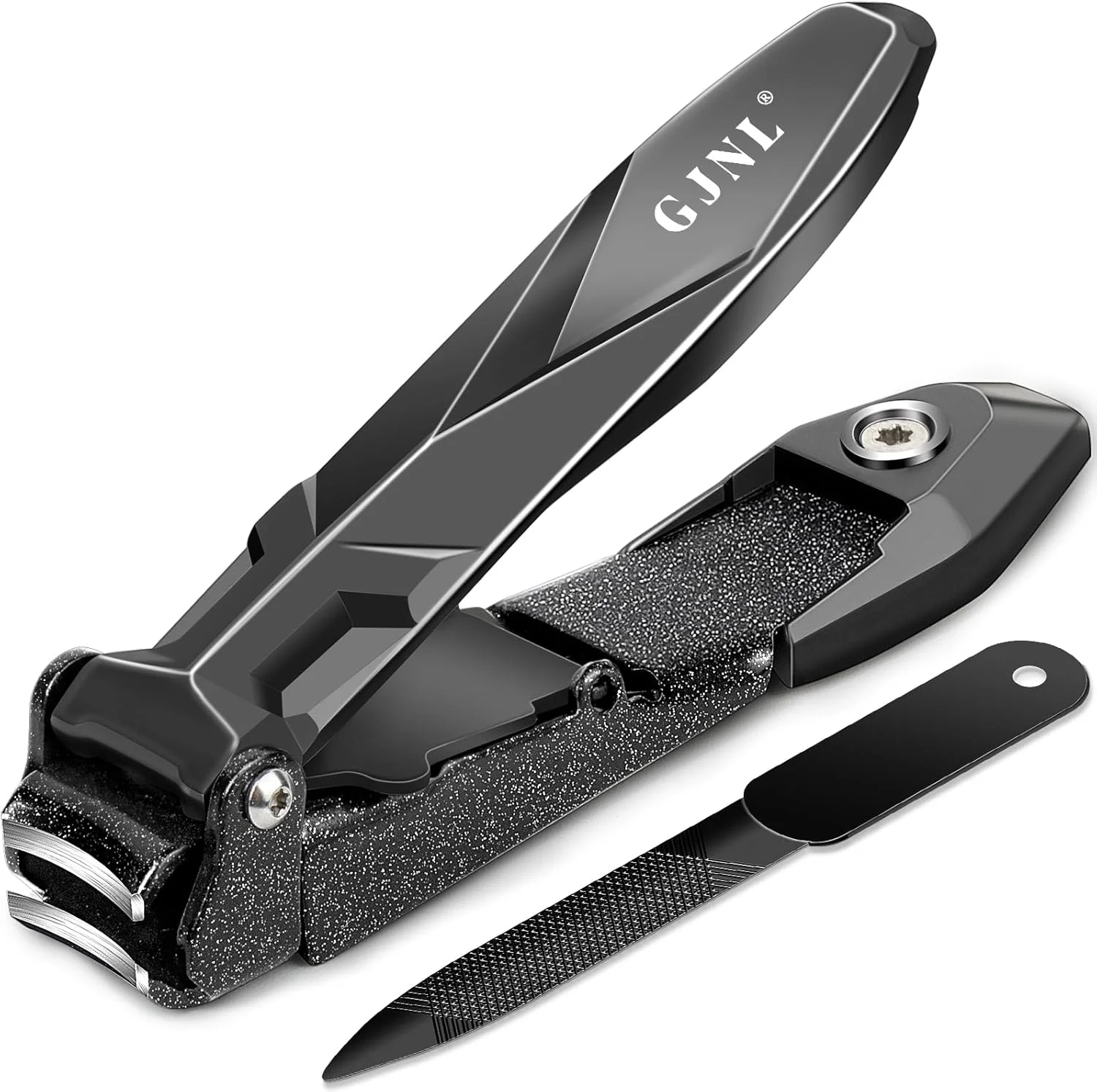 ناخن گیر مردانه با محفظه جمع آوری - ناخن گیر بزرگ و مقاوم بدون ایجاد کثیفی، ناخن گیر فوق العاده تیز برای ناخن های دست و پا به همراه سوهان ناخن ناخن گیر مردانه با محفظه جمع آوری - ناخن گیر بزرگ و مقاوم بدون ایجاد کثیفی، ناخن گیر فوق العاده تیز برای ناخن های دست و پا به همراه سوهان ناخن