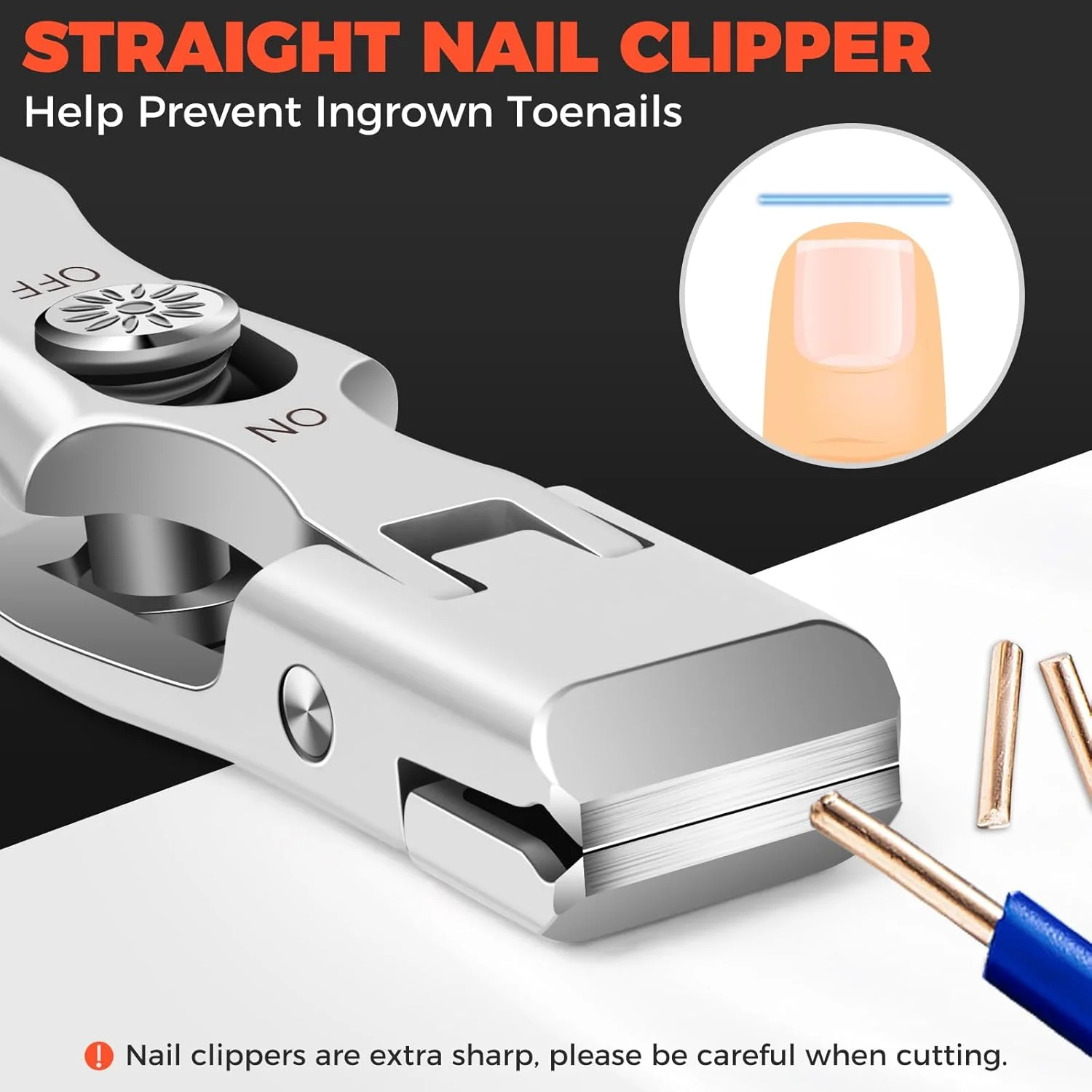 ناخن گیر صاف برای ناخن های ضخیم، ناخن گیر بزرگ با دهانه پهن و محفظه جمع آوری، بدون پاشش ناخن گیر تیز، ناخن گیر ضخیم و مقاوم برای سالمندان، آقایان و بزرگسالان