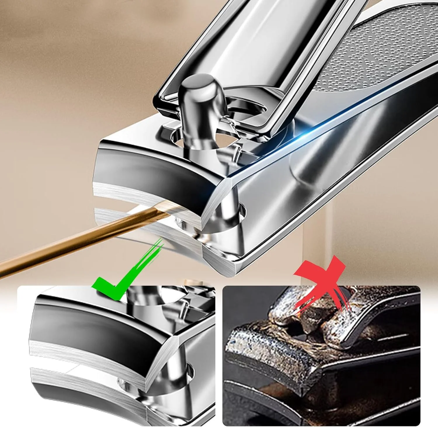 ست سه عددی ناخن گیر مردانه، ناخن گیر پا، ناخن گیر مردانه، کاتر ناخن فوق العاده تیز از جنس استیل ضد زنگ، ناخن گیر بزرگ، استاندارد، زاویه دار، برای ناخن های ضخیم دست و پا، مردانه و زنانه ست سه عددی ناخن گیر مردانه، ناخن گیر پا، ناخن گیر مردانه، کاتر ناخن فوق العاده تیز از جنس استیل ضد زنگ، ناخن گیر بزرگ، استاندارد، زاویه دار، برای ناخن های ضخیم دست و پا، مردانه و زنانه