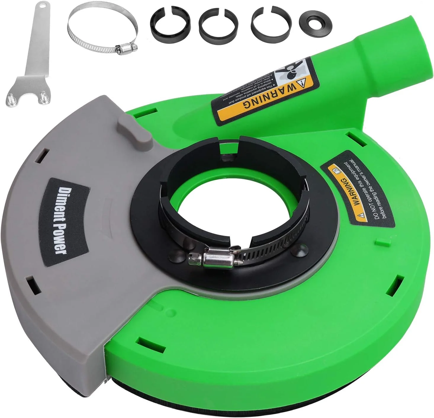 محافظ گرد و غبار سنگ فرز یونیورسال دایمنت پاور برای سنگ فرزهای زاویه ای 7 اینچی. جمع آوری گرد و غبار ناشی از سنگ زنی - چوب، سنگ، سیمان، مرمر، صخره، گرانیت، بتن