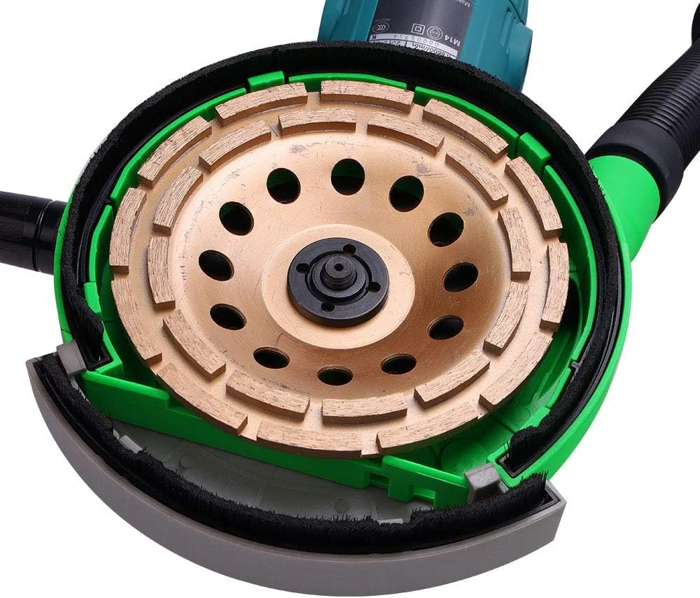 محافظ گرد و غبار سنگ فرز یونیورسال دایمنت پاور برای سنگ فرزهای زاویه ای 7 اینچی. جمع آوری گرد و غبار ناشی از سنگ زنی - چوب، سنگ، سیمان، مرمر، صخره، گرانیت، بتن