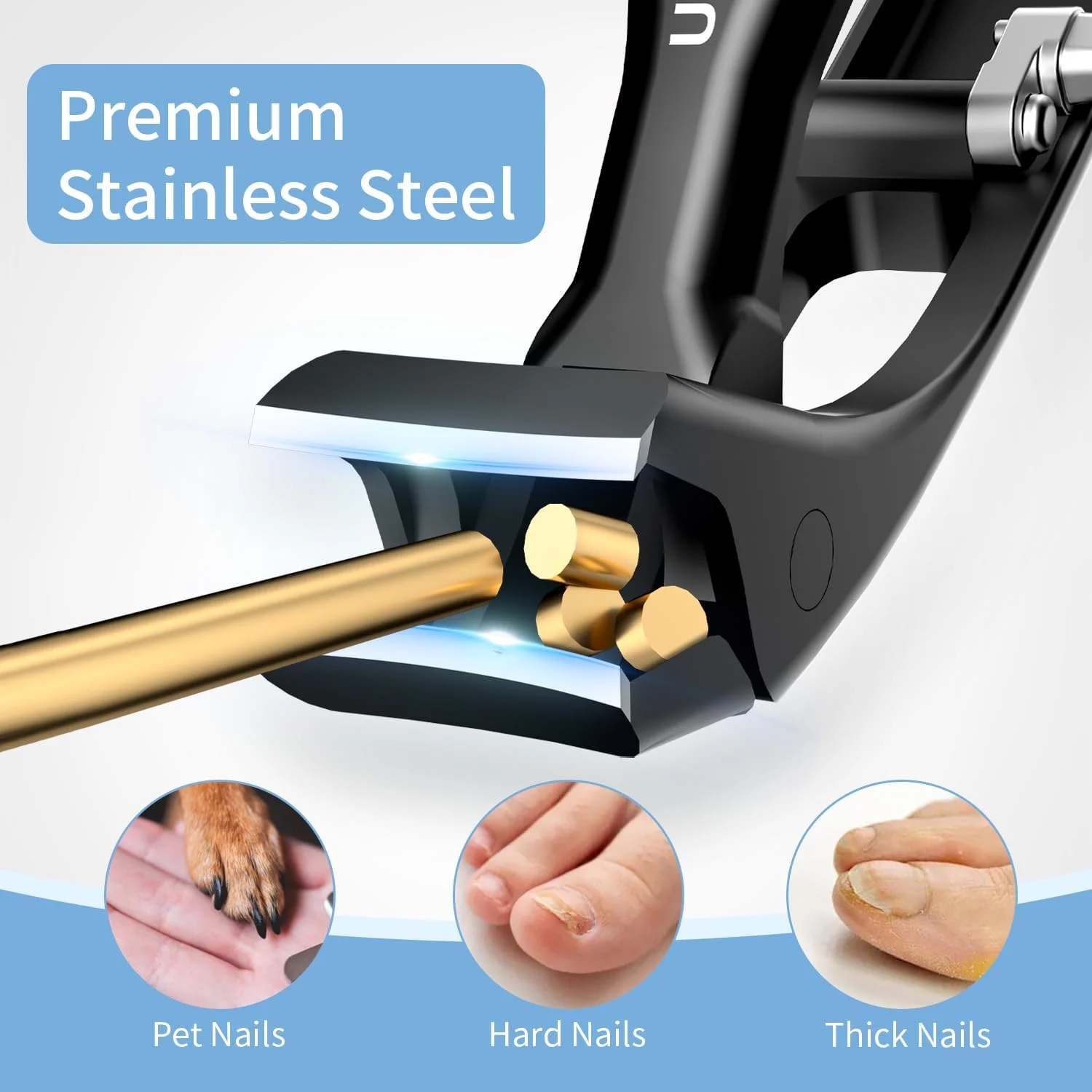 ناخن گیر انگشت شست پا برای ناخن های ضخیم، ناخن گیر سر زاویه دار برای مردان بزرگ با دهانه فک پهن، کاتر ناخن گیر تیز و بادوام با دسته بلند، مشکی ناخن گیر انگشت شست پا برای ناخن های ضخیم، ناخن گیر سر زاویه دار برای مردان بزرگ با دهانه فک پهن، کاتر ناخن گیر تیز و بادوام با دسته بلند، مشکی