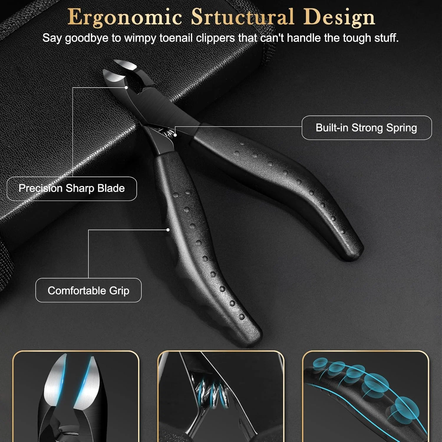 ست ناخن گیر انگشتان دست و پا، ست حرفه ای با ابزار پدیکور، ناخن گیر فوق العاده تیز با محفظه جمع آوری، ست ناخن گیر پا برای سالمندان، آقایان و بانوان ست ناخن گیر انگشتان دست و پا، ست حرفه ای با ابزار پدیکور، ناخن گیر فوق العاده تیز با محفظه جمع آوری، ست ناخن گیر پا برای سالمندان، آقایان و بانوان