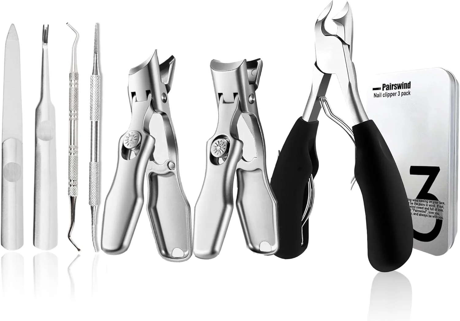 ناخن گیر ضخیم، ناخن گیر بزرگ و مقاوم با فک پهن و سر زاویه دار برای ناخن های ضخیم، ناخن گیر با تیغه خمیده مورب برای سالمندان، مردان و زنان (مشکی) ناخن گیر ضخیم، ناخن گیر بزرگ و مقاوم با فک پهن و سر زاویه دار برای ناخن های ضخیم، ناخن گیر با تیغه خمیده مورب برای سالمندان، مردان و زنان (مشکی)