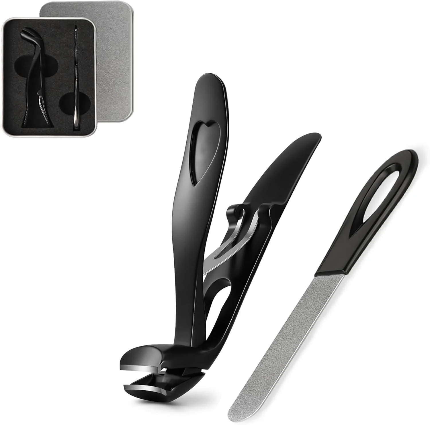 ناخن گیر سر زاویه دار برای سالمندان - ناخن گیر ارگونومیک برای ناخن های ضخیم، قیچی و اصلاح کننده ناخن استیل ممتاز با محفظه جمع آوری برای آقایان و بانوان ناخن گیر سر زاویه دار برای سالمندان - ناخن گیر ارگونومیک برای ناخن های ضخیم، قیچی و اصلاح کننده ناخن استیل ممتاز با محفظه جمع آوری برای آقایان و بانوان