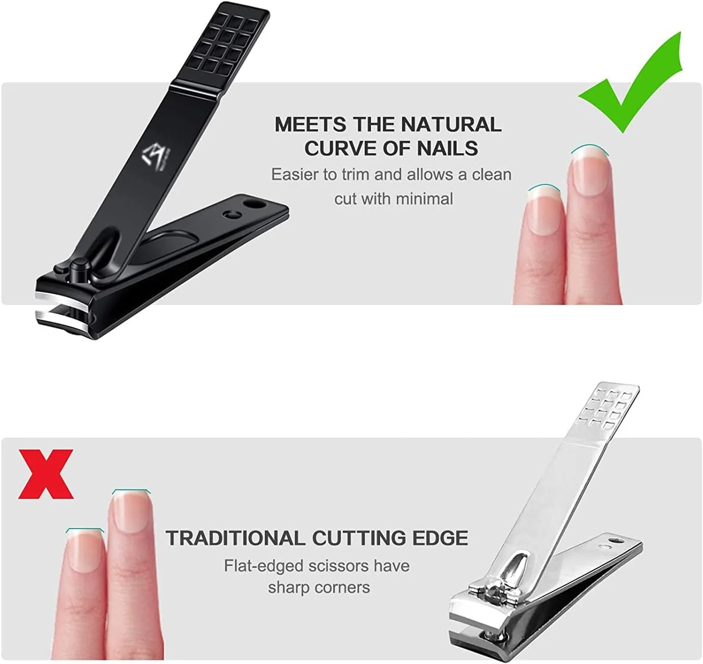 ناخن گیر چهارتایی BeautyTrack، ناخن گیر انگشتان دست و پا از جنس استیل ضد زنگ، مناسب برای آقایان و بانوان ناخن گیر چهارتایی BeautyTrack، ناخن گیر انگشتان دست و پا از جنس استیل ضد زنگ، مناسب برای آقایان و بانوان