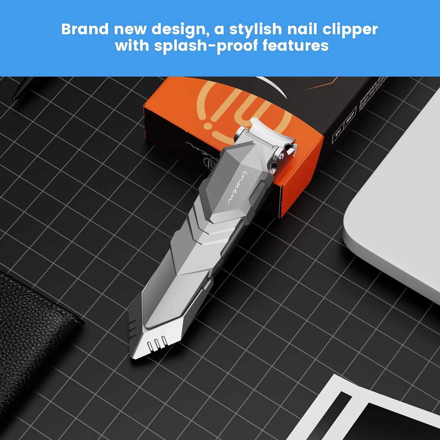 ناخن گیر برای ناخن های دست و پا، ناخن گیر ساخته شده از استیل مات ضد زنگ، ناخن گیر تیز، بزرگ، ناخن گیر با محفظه جمع آوری، قیچی ناخن ناخن گیر برای ناخن های دست و پا، ناخن گیر ساخته شده از استیل مات ضد زنگ، ناخن گیر تیز، بزرگ، ناخن گیر با محفظه جمع آوری، قیچی ناخن