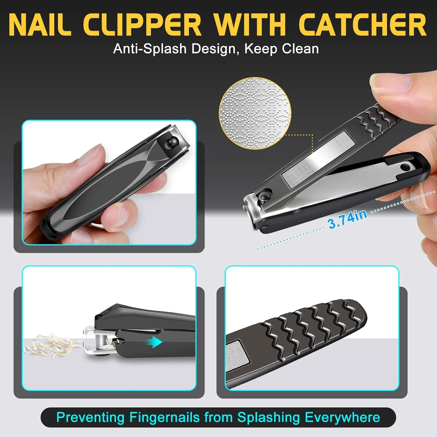 ناخن گیر انگشت پا برای ناخن های ضخیم، ناخن گیر بزرگ برای سالمندان، ناخن گیر ناخن های فرورفته با دهانه پهن، ناخن گیر تیز و بادوام با محفظه جمع آوری ناخن، هدیه برای آقایان و بانوان ناخن گیر انگشت پا برای ناخن های ضخیم، ناخن گیر بزرگ برای سالمندان، ناخن گیر ناخن های فرورفته با دهانه پهن، ناخن گیر تیز و بادوام با محفظه جمع آوری ناخن، هدیه برای آقایان و بانوان