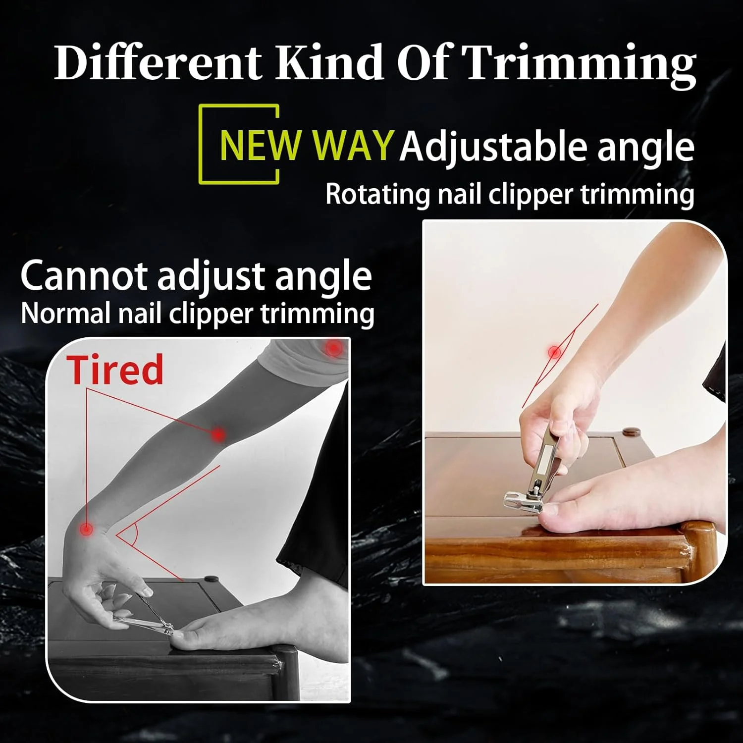 ناخن گیر چرخشی 360 درجه با دسته بلند برای سالمندان، ناخن گیر ارگونومیک با تیغه خمیده برای ناخن های ضخیم، قیچی و مرتب کننده ناخن استیل ضد زنگ برای آقایان و بانوان ناخن گیر چرخشی 360 درجه با دسته بلند برای سالمندان، ناخن گیر ارگونومیک با تیغه خمیده برای ناخن های ضخیم، قیچی و مرتب کننده ناخن استیل ضد زنگ برای آقایان و بانوان