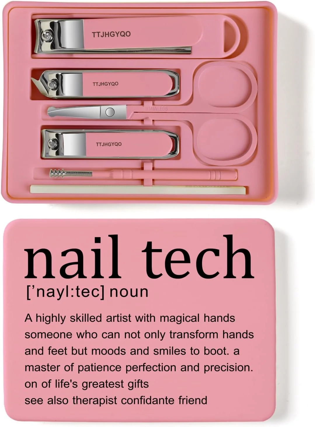 بهترین هدیه برای تکنسین ناخن، ست ناخن گیر، 6 تکه ناخن گیر پا، ناخن گیر استیل ضد زنگ تیز برای ناخن های ضخیم و فرو رفته (صورتی) بهترین هدیه برای تکنسین ناخن، ست ناخن گیر، 6 تکه ناخن گیر پا، ناخن گیر استیل ضد زنگ تیز برای ناخن های ضخیم و فرو رفته (صورتی)