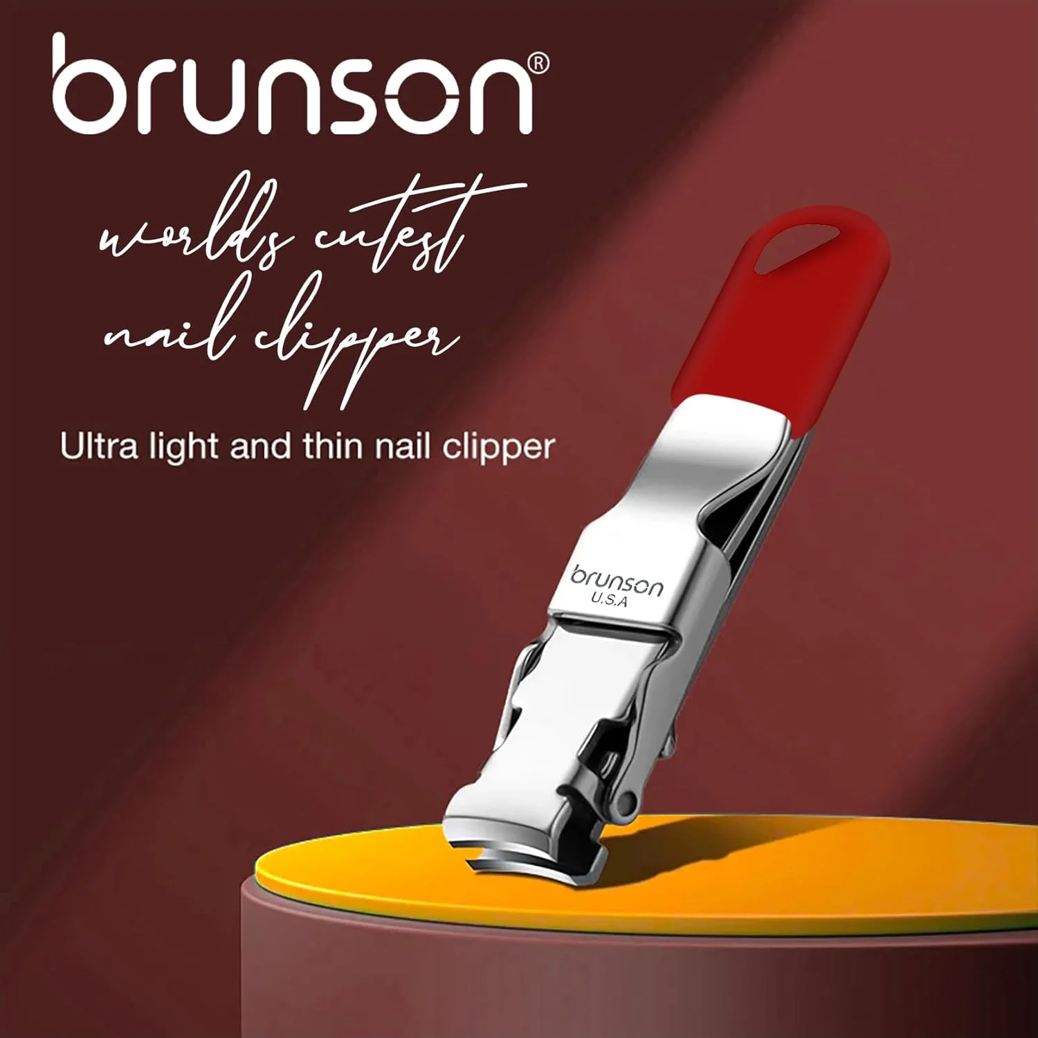 ناخن گیر استیل ضد زنگ سنگین با دسته روکش دار - ناخن گیر حرفه ای برای زنان، مردان و کودکان مناسب برای پدیکور و مانیکور با تیزی ماندگار - ناخن گیر پا ناخن گیر استیل ضد زنگ سنگین با دسته روکش دار - ناخن گیر حرفه ای برای زنان، مردان و کودکان مناسب برای پدیکور و مانیکور با تیزی ماندگار - ناخن گیر پا