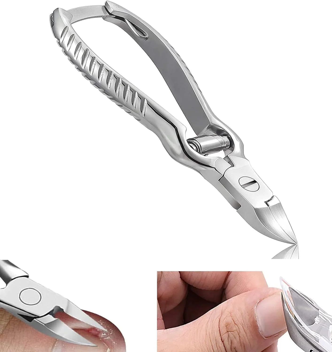 ناخن گیر قدرتمند، ناخن گیر پا برای ناخن های ضخیم و فرو رفته، ناخن گیر استیل ضد زنگ برای مردان، زنان و سالمندان ناخن گیر قدرتمند، ناخن گیر پا برای ناخن های ضخیم و فرو رفته، ناخن گیر استیل ضد زنگ برای مردان، زنان و سالمندان