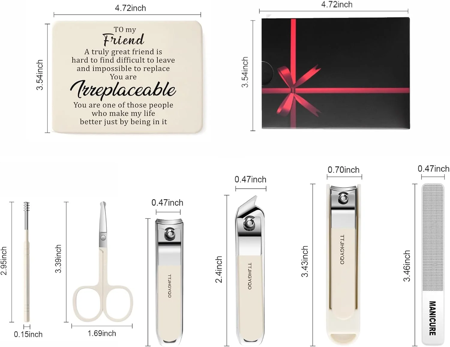 ست هدیه برای دوست، ست ناخن گیر، 6 تکه ناخن گیر پا، ناخن گیر استیل ضد زنگ تیزترین ناخن گیر ناخن ضخیم و ست ناخن گیر فرورفته ست هدیه برای دوست، ست ناخن گیر، 6 تکه ناخن گیر پا، ناخن گیر استیل ضد زنگ تیزترین ناخن گیر ناخن ضخیم و ست ناخن گیر فرورفته