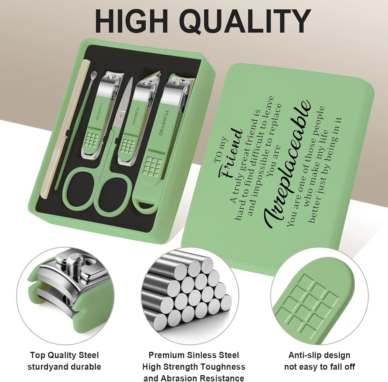 ست هدیه برای دوست، ست ناخن گیر 6 تکه، ناخن گیر ناخن پا، ناخن گیر استیل ضد زنگ تیزترین ناخن گیر ناخن ضخیم و فرو رفته ست هدیه برای دوست، ست ناخن گیر 6 تکه، ناخن گیر ناخن پا، ناخن گیر استیل ضد زنگ تیزترین ناخن گیر ناخن ضخیم و فرو رفته