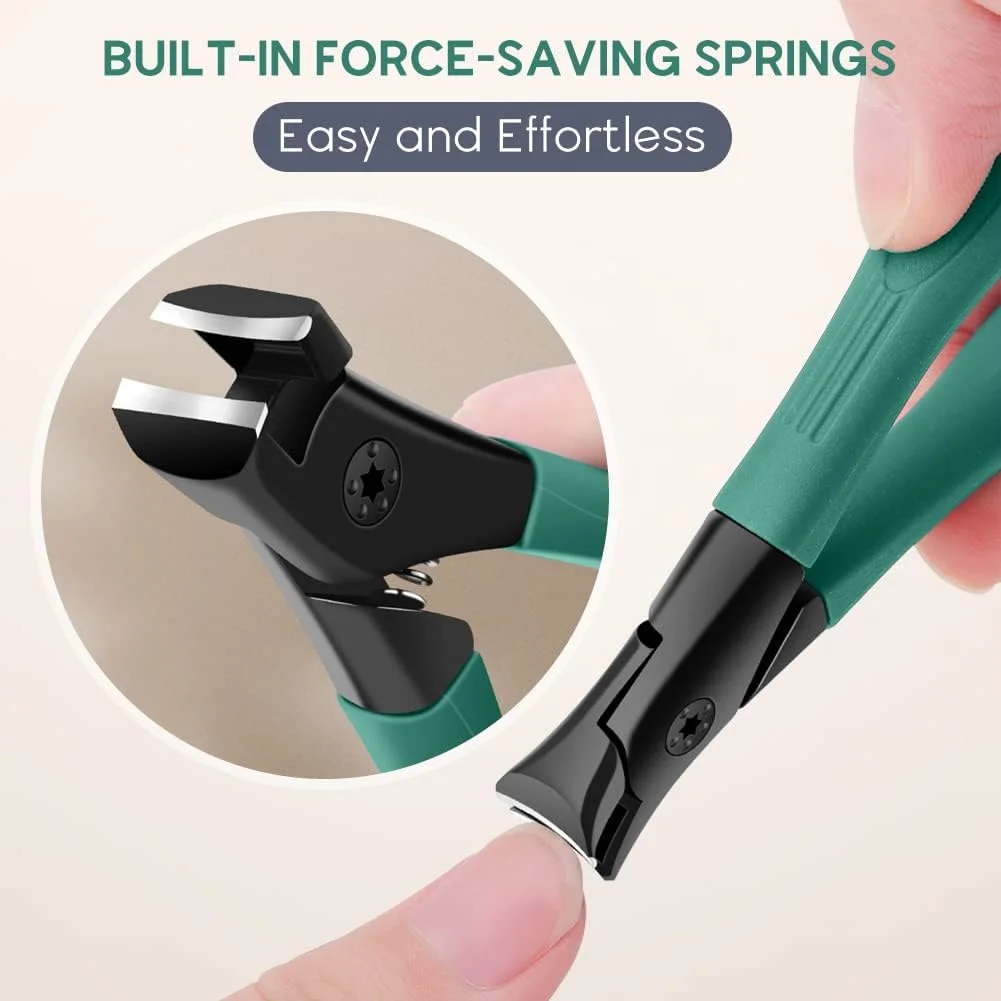 ناخن گیر، ناخن گیر استیل ضد زنگ سنگین با سوهان ناخن مناسب برای ناخن های ضخیم دست و پا، ابزار حرفه ای پیرایش ناخن (سبز) ناخن گیر، ناخن گیر استیل ضد زنگ سنگین با سوهان ناخن مناسب برای ناخن های ضخیم دست و پا، ابزار حرفه ای پیرایش ناخن (سبز)