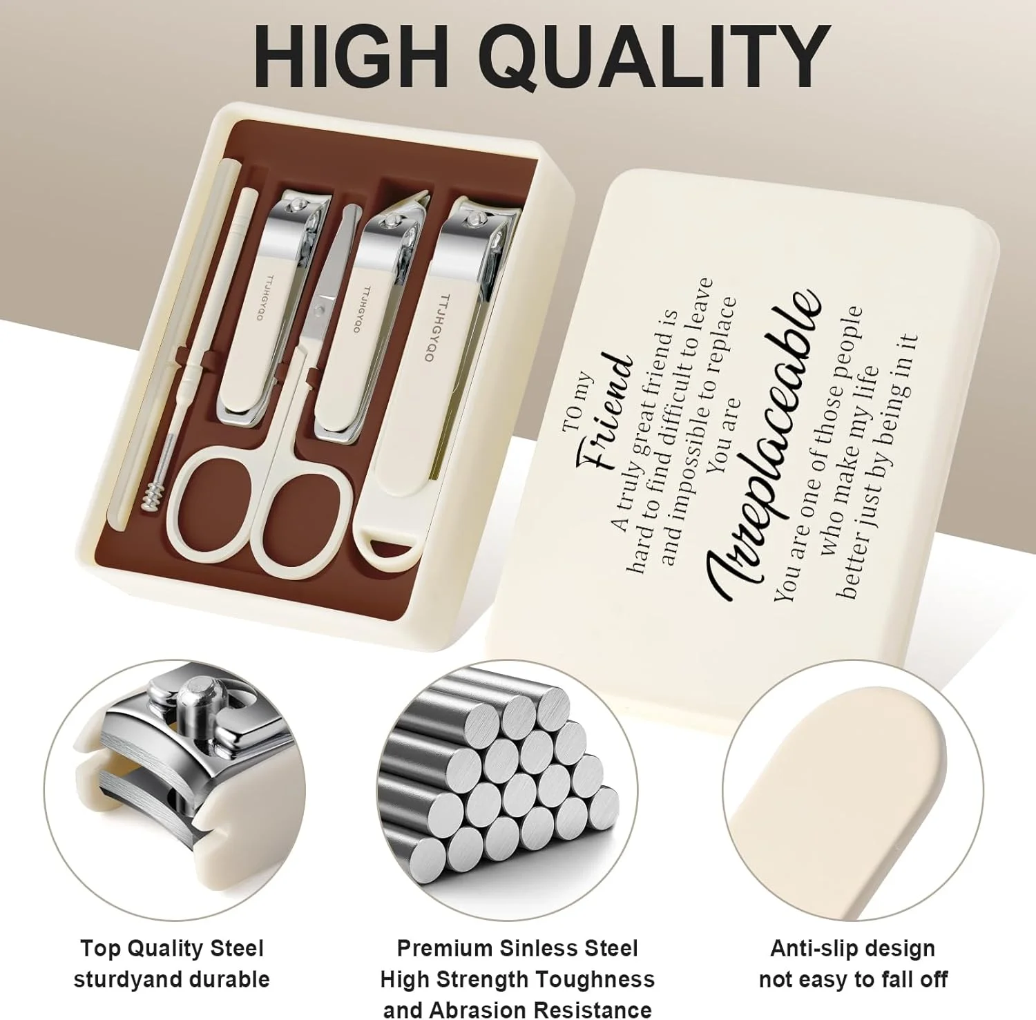 ست هدیه برای دوست، ست ناخن گیر، 6 تکه ناخن گیر پا، ناخن گیر استیل ضد زنگ تیزترین ناخن گیر ناخن ضخیم و ست ناخن گیر فرورفته ست هدیه برای دوست، ست ناخن گیر، 6 تکه ناخن گیر پا، ناخن گیر استیل ضد زنگ تیزترین ناخن گیر ناخن ضخیم و ست ناخن گیر فرورفته