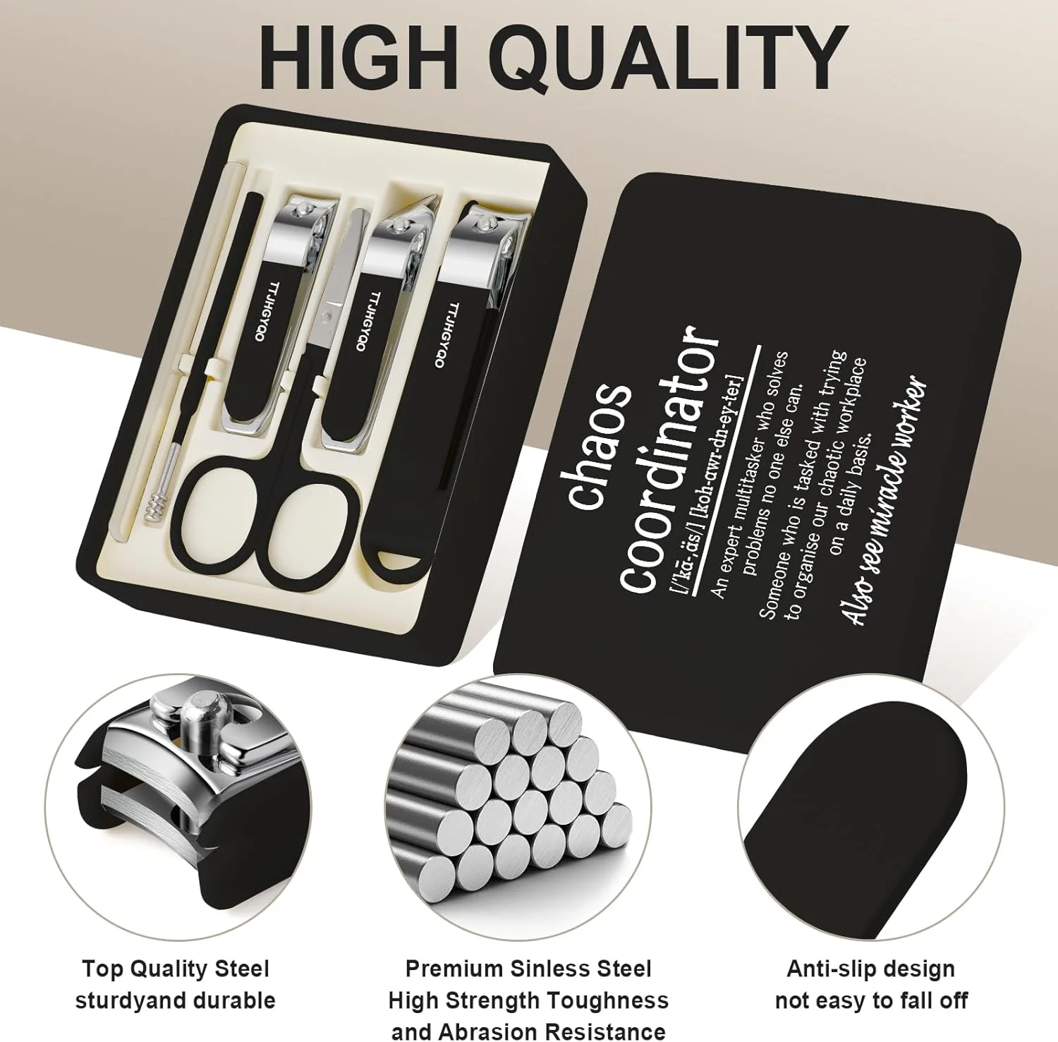 ست ناخن گیر، 6 عدد ناخن گیر پا، ناخن گیر انگشت استیل ضد زنگ، ست ناخن گیر تیز برای ناخن های ضخیم و فرو رفته، هدیه مدیر آشوب (مشکی مدیر آشوب) ست ناخن گیر، 6 عدد ناخن گیر پا، ناخن گیر انگشت استیل ضد زنگ، ست ناخن گیر تیز برای ناخن های ضخیم و فرو رفته، هدیه مدیر آشوب (مشکی مدیر آشوب)