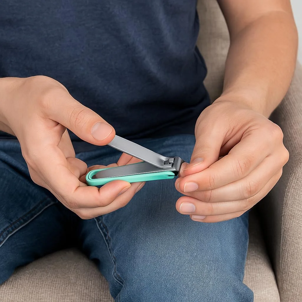 ناخن گیر برای آقایان و بانوان، ناخن گیر خمیده استیل ضد زنگ با محفظه جمع آوری، ناخن گیر پا، ابزار اصلاح ناخن ناخن گیر برای آقایان و بانوان، ناخن گیر خمیده استیل ضد زنگ با محفظه جمع آوری، ناخن گیر پا، ابزار اصلاح ناخن