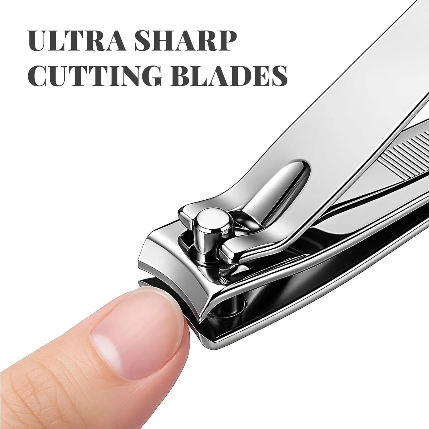 ناخن گیر، ابزار پیرایش ناخن دست و پا برای ناخن های ضخیم، فولاد ضد زنگ، تیز و بادوام، مناسب برای آقایان و بانوان، تک عددی (نقره ای) ناخن گیر، ابزار پیرایش ناخن دست و پا برای ناخن های ضخیم، فولاد ضد زنگ، تیز و بادوام، مناسب برای آقایان و بانوان، تک عددی (نقره ای)