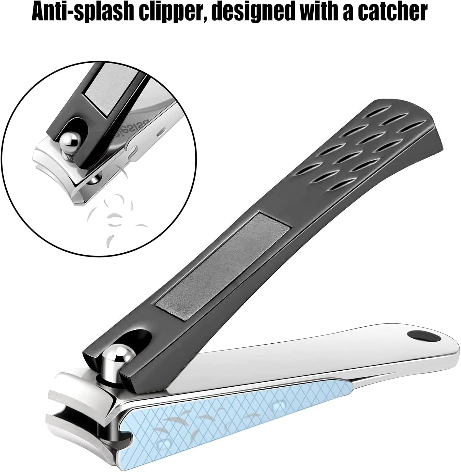 ناخن گیر Diesisa با محفظه جمع آوری ناخن، ناخن گیر بدون پاشش برای زنان، ست چهارتایی قیچی و سوهان ناخن استیل ضد زنگ با کیفیت عالی برای مردان، زنان و سالمندان (مشکی - بسته 4 عددی) ناخن گیر Diesisa با محفظه جمع آوری ناخن، ناخن گیر بدون پاشش برای زنان، ست چهارتایی قیچی و سوهان ناخن استیل ضد زنگ با کیفیت عالی برای مردان، زنان و سالمندان (مشکی - بسته 4 عددی)