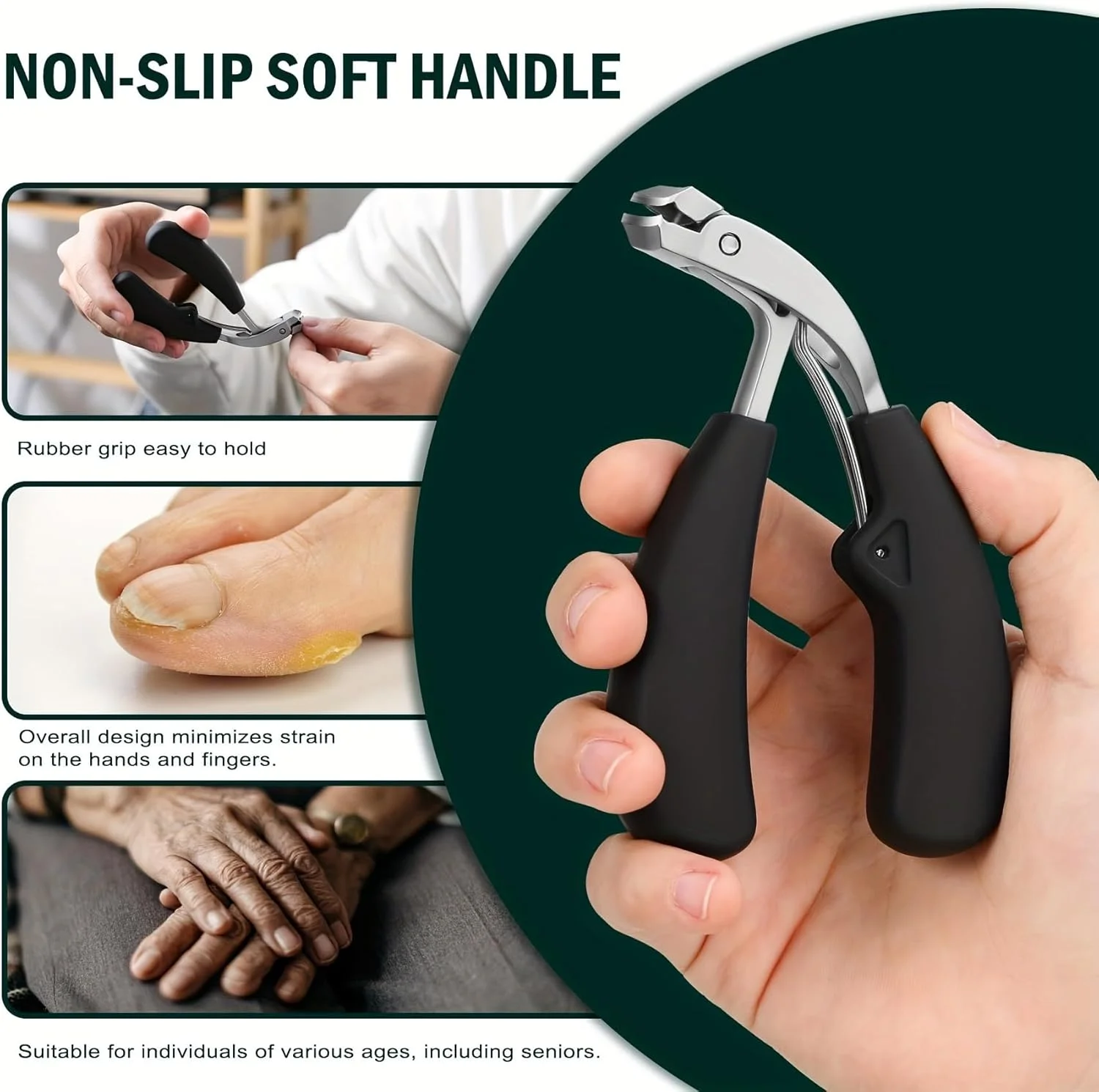 ناخن گیر انگشتان پا برای ناخن های ضخیم، سر زاویه دار بزرگ، ناخن گیر فوق العاده تیز و بادوام، مناسب برای آقایان و بانوان ناخن گیر انگشتان پا برای ناخن های ضخیم، سر زاویه دار بزرگ، ناخن گیر فوق العاده تیز و بادوام، مناسب برای آقایان و بانوان