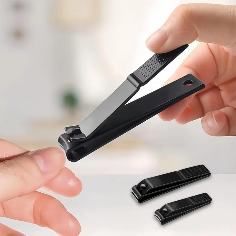 ست دو عددی ناخن گیر، ناخن گیر بزرگ تخت به همراه سوهان ناخن و ناخن گیر کوچک خمیده، استیل ضد زنگ تیز و بدون زحمت برای ناخن های دست و پا، مناسب برای استفاده بزرگسالان، مردان و زنان، مشکی ست دو عددی ناخن گیر، ناخن گیر بزرگ تخت به همراه سوهان ناخن و ناخن گیر کوچک خمیده، استیل ضد زنگ تیز و بدون زحمت برای ناخن های دست و پا، مناسب برای استفاده بزرگسالان، مردان و زنان، مشکی