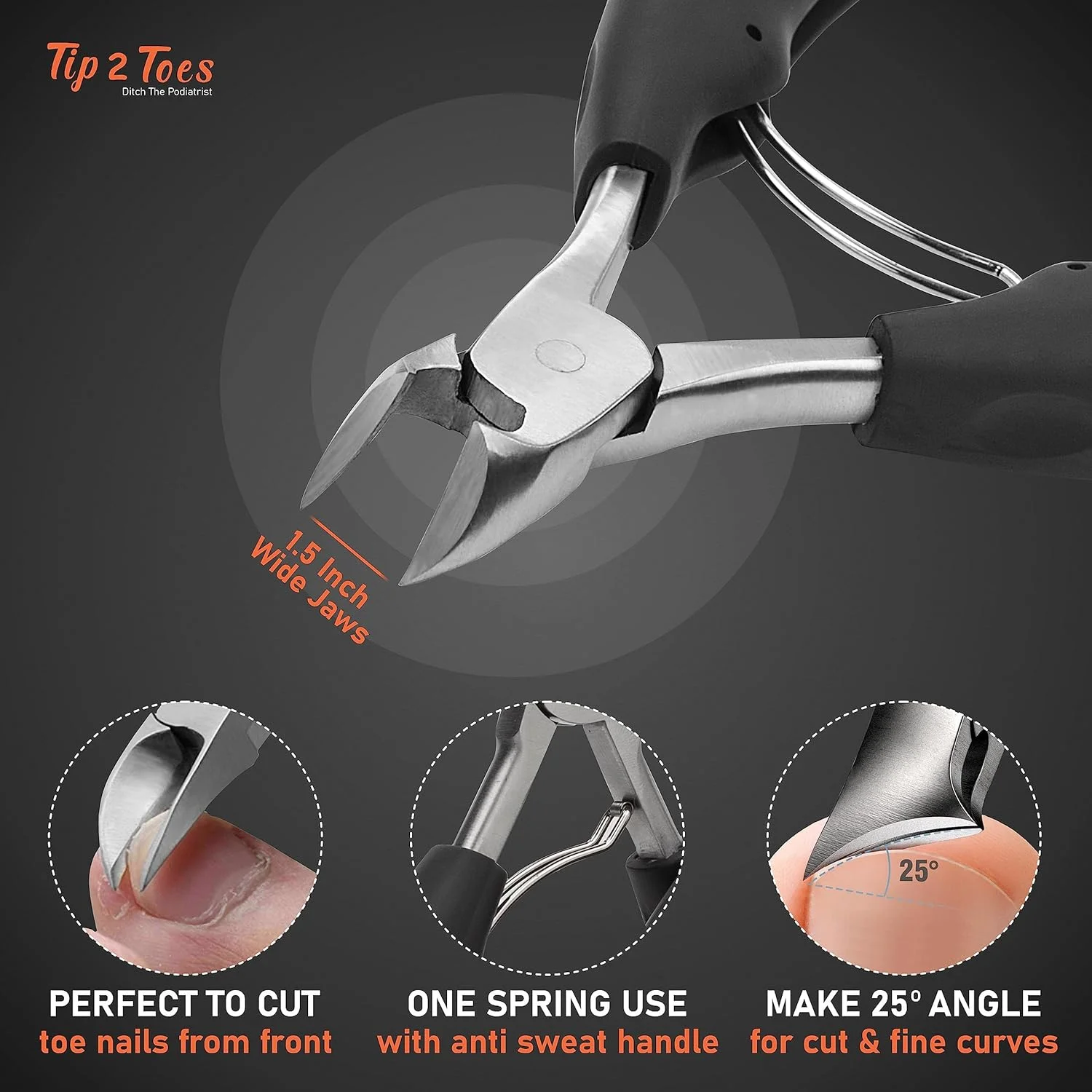 ست ۱۰ عددی ناخن گیر برای ناخن های ضخیم سالمندان - ناخن گیر حرفه ای و مقاوم برای آقایان و بزرگسالان - دسته ارگونومیک استیل ضد زنگ با تیغه های تیز و خمیده ست ۱۰ عددی ناخن گیر برای ناخن های ضخیم سالمندان - ناخن گیر حرفه ای و مقاوم برای آقایان و بزرگسالان - دسته ارگونومیک استیل ضد زنگ با تیغه های تیز و خمیده