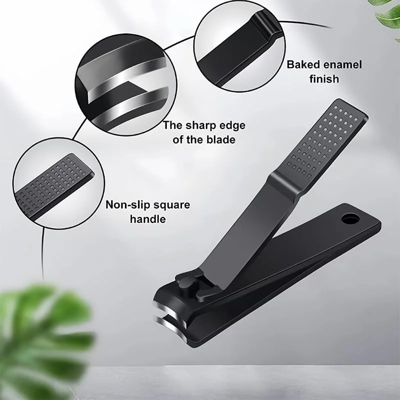 ست دو عددی ناخن گیر، ناخن گیر بزرگ تخت به همراه سوهان ناخن و ناخن گیر کوچک خمیده، استیل ضد زنگ تیز و بدون زحمت برای ناخن های دست و پا، مناسب برای استفاده بزرگسالان، مردان و زنان، مشکی ست دو عددی ناخن گیر، ناخن گیر بزرگ تخت به همراه سوهان ناخن و ناخن گیر کوچک خمیده، استیل ضد زنگ تیز و بدون زحمت برای ناخن های دست و پا، مناسب برای استفاده بزرگسالان، مردان و زنان، مشکی