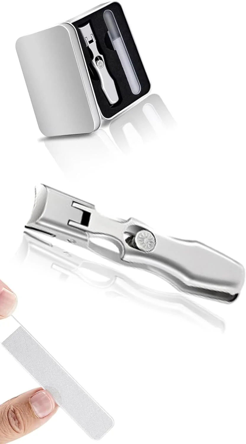 ناخن گیر حرفه ای Sweet Seven برای ناخن های ضخیم - دهانه پهن، فولاد ضد زنگ سنگین - ایده آل برای مردان، سالمندان و زنان - هدیه نقره ای تولد یا تعطیلات