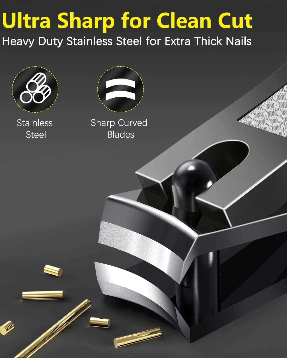 ست ناخن گیر حرفه ای BESTOPE PRO، شامل 2 عدد ناخن گیر استیل ضد زنگ برای ناخن های دست و پا، مناسب برای آقایان و بانوان، کیت محکم برای کوتاه کردن ناخن ست ناخن گیر حرفه ای BESTOPE PRO، شامل 2 عدد ناخن گیر استیل ضد زنگ برای ناخن های دست و پا، مناسب برای آقایان و بانوان، کیت محکم برای کوتاه کردن ناخن