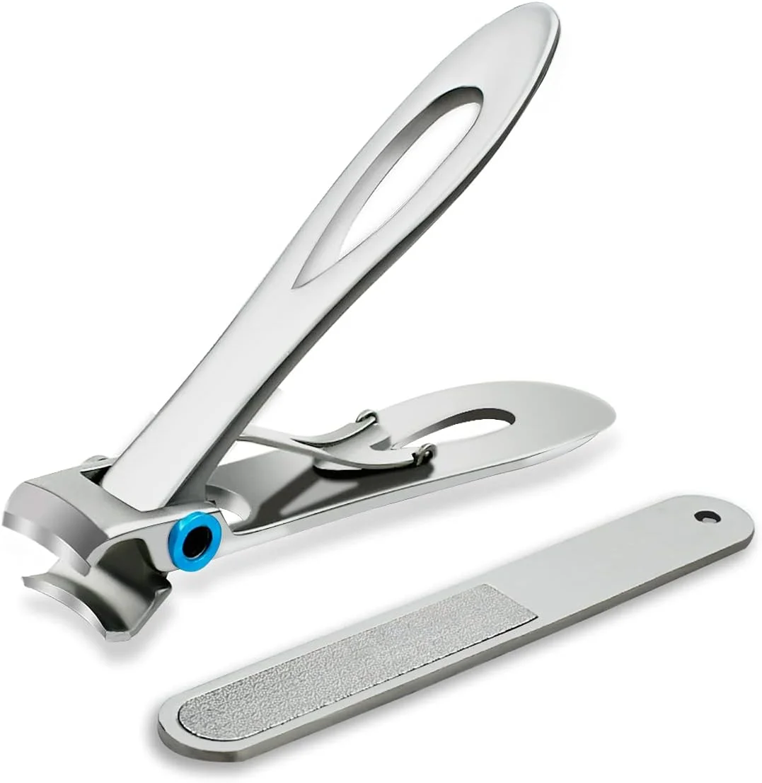 ناخن گیر برای ناخن های ضخیم پا با دهانه 15 میلی متری، ناخن گیر استیل ضد زنگ برای ناخن های ضخیم دست و پا، مناسب برای آقایان و بانوان، ناخن گیر بزرگسالان، ناخن گیر فوق العاده بزرگ (نقره ای) ناخن گیر برای ناخن های ضخیم پا با دهانه 15 میلی متری، ناخن گیر استیل ضد زنگ برای ناخن های ضخیم دست و پا، مناسب برای آقایان و بانوان، ناخن گیر بزرگسالان، ناخن گیر فوق العاده بزرگ (نقره ای)