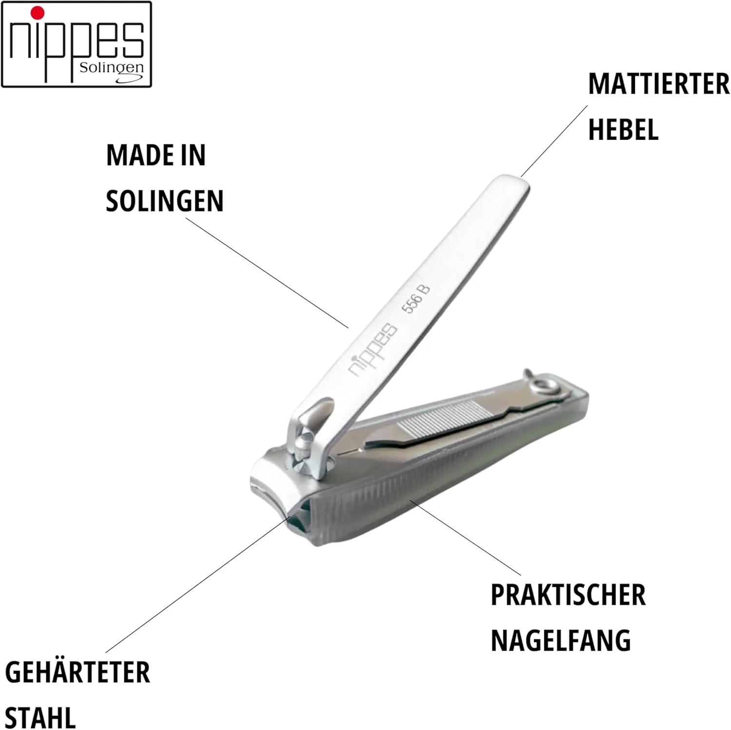 ناخن گیر نیپس سولینگن برای ناخن های پا و دست 6 سانتی متر | با محفظه جمع آوری ناخن | ناخن گیر مراقبت از ناخن | کوتاه کردن ناخن های قوی و محکم را آسان تر می کند ناخن گیر نیپس سولینگن برای ناخن های پا و دست 6 سانتی متر | با محفظه جمع آوری ناخن | ناخن گیر مراقبت از ناخن | کوتاه کردن ناخن های قوی و محکم را آسان تر می کند