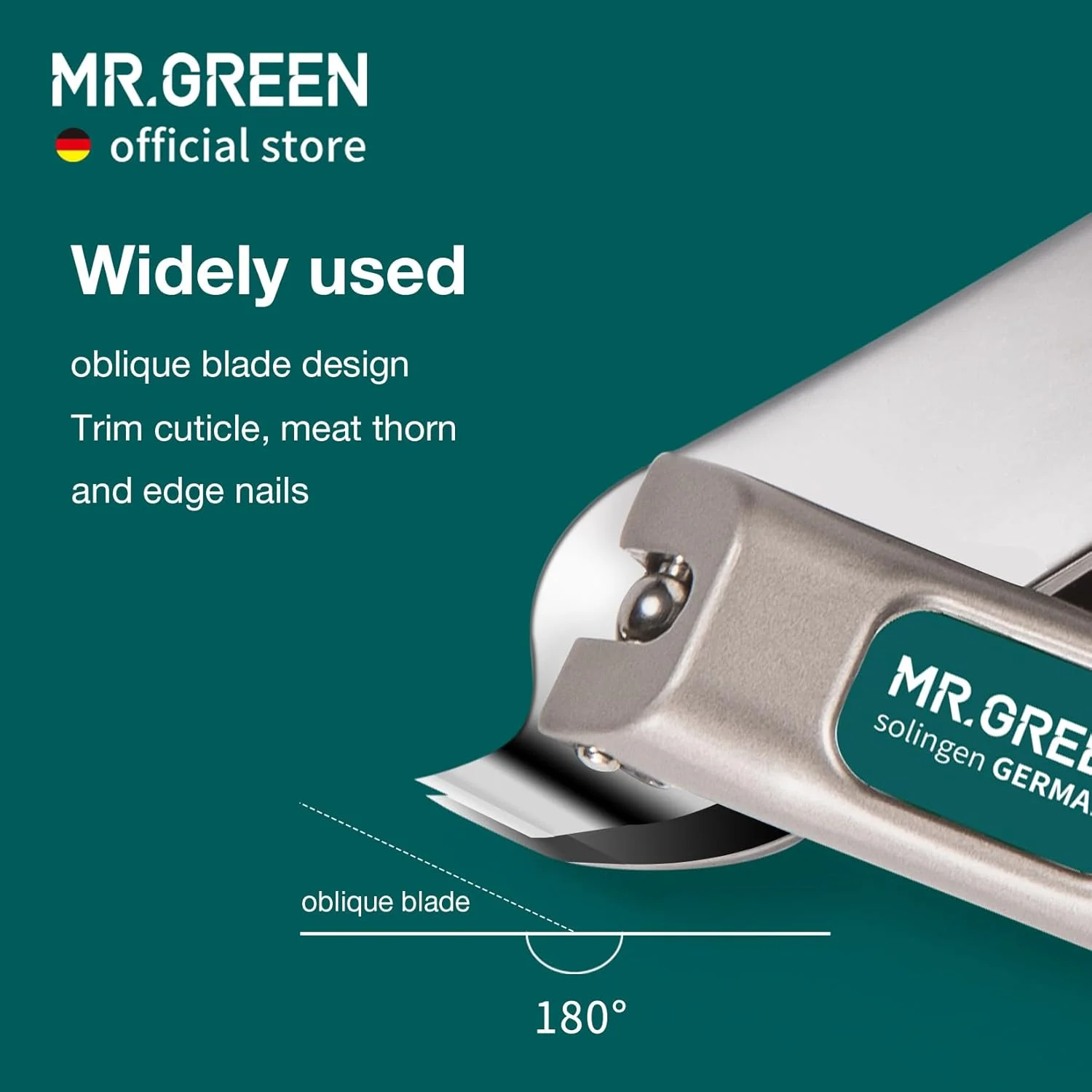 ناخن گیر لبه مورب MR.GREEN، ابزار قیچی مانیکور نوک مورب پوست مرده استیل ضد زنگ ضد پاشش ناخن گیر لبه مورب MR.GREEN، ابزار قیچی مانیکور نوک مورب پوست مرده استیل ضد زنگ ضد پاشش