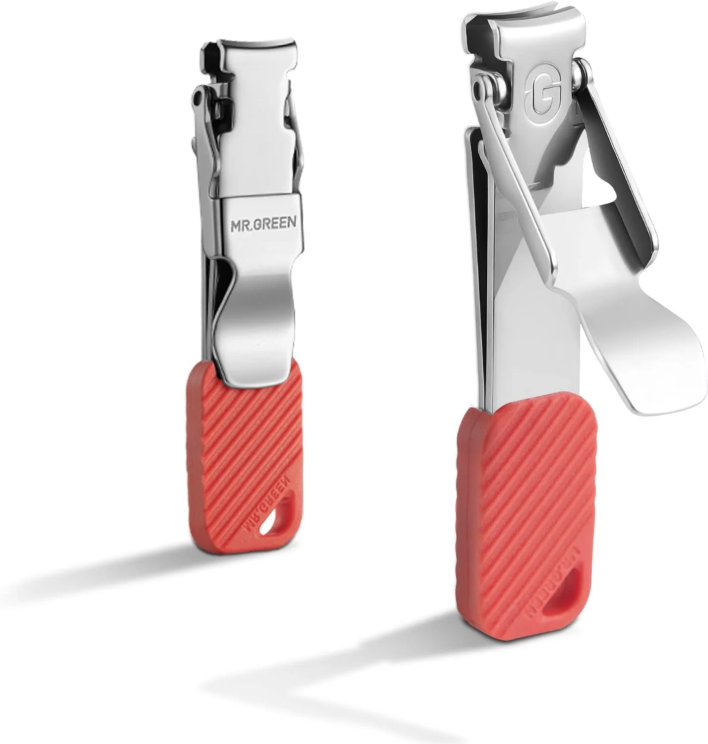 ناخن گیر جمع و جور MR.GREEN، ابزار مانیکور تاشو، ناخن گیر قابل حمل با جاکلیدی، قیچی ناخن (قرمز) ناخن گیر جمع و جور MR.GREEN، ابزار مانیکور تاشو، ناخن گیر قابل حمل با جاکلیدی، قیچی ناخن (قرمز)