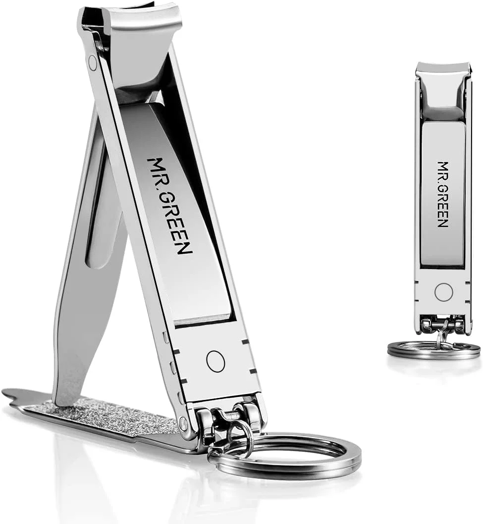 ناخن گیر تاشو MR.GREEN، کوچک و نازک، قیچی ناخن مسافرتی قابل حمل، ابزار مانیکور استیل ضد زنگ با سوهان ناخن (بسته بندی سازگار با محیط زیست) ناخن گیر تاشو MR.GREEN، کوچک و نازک، قیچی ناخن مسافرتی قابل حمل، ابزار مانیکور استیل ضد زنگ با سوهان ناخن (بسته بندی سازگار با محیط زیست)