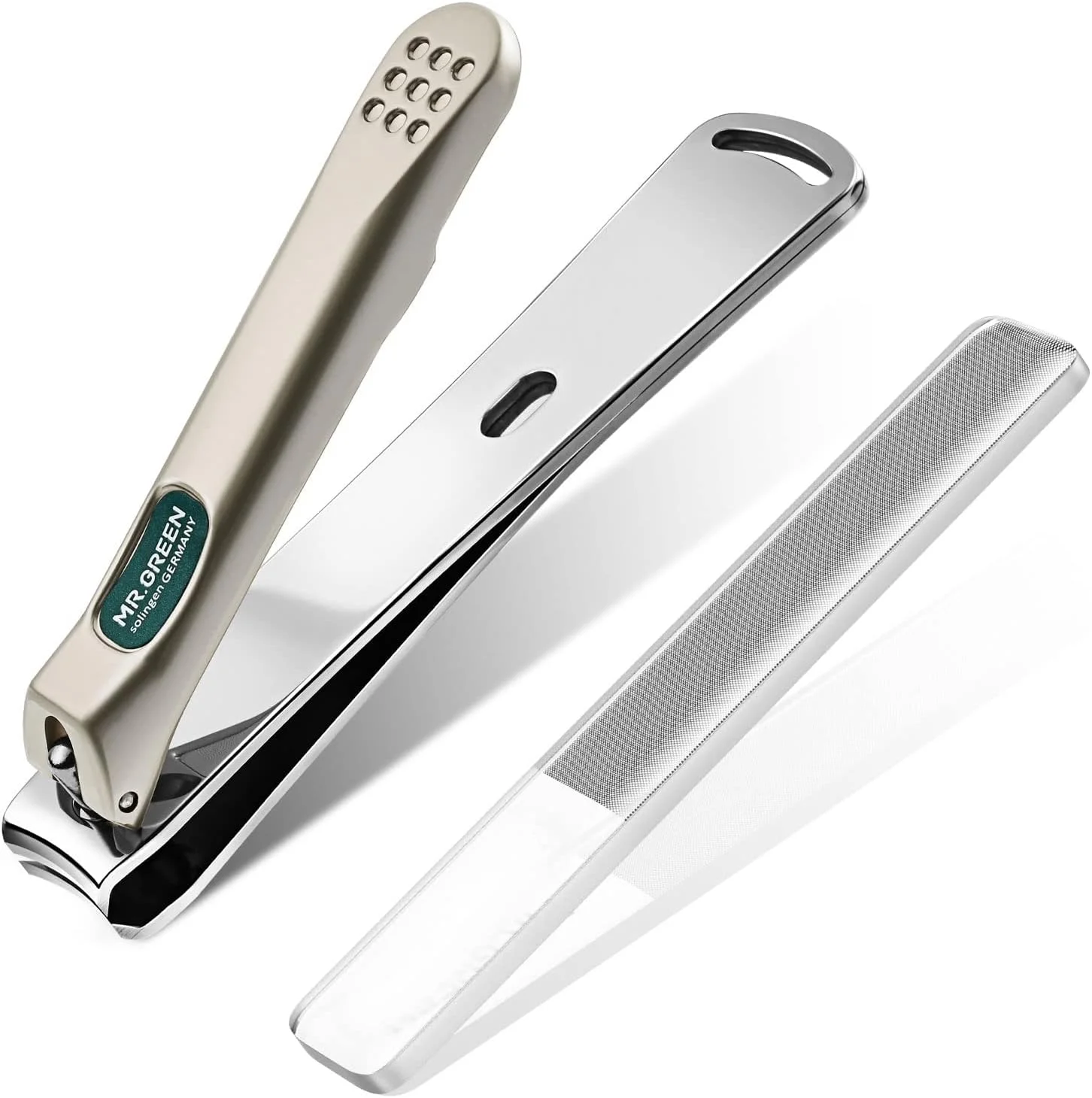 ناخن گیر MR.GREEN برای ناخن های ضخیم، کاتر ناخن حرفه ای فولاد ضد زنگ درجه پزشکی، ست ناخن گیر تیز و بادوام برای مردان و زنان ناخن گیر MR.GREEN برای ناخن های ضخیم، کاتر ناخن حرفه ای فولاد ضد زنگ درجه پزشکی، ست ناخن گیر تیز و بادوام برای مردان و زنان